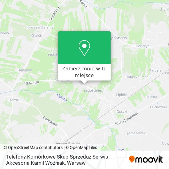 Mapa Telefony Komórkowe Skup Sprzedaż Serwis Akcesoria Kamil Woźniak