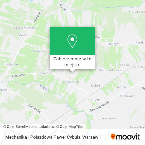 Mapa Mechanika - Pojazdowa Paweł Cybula