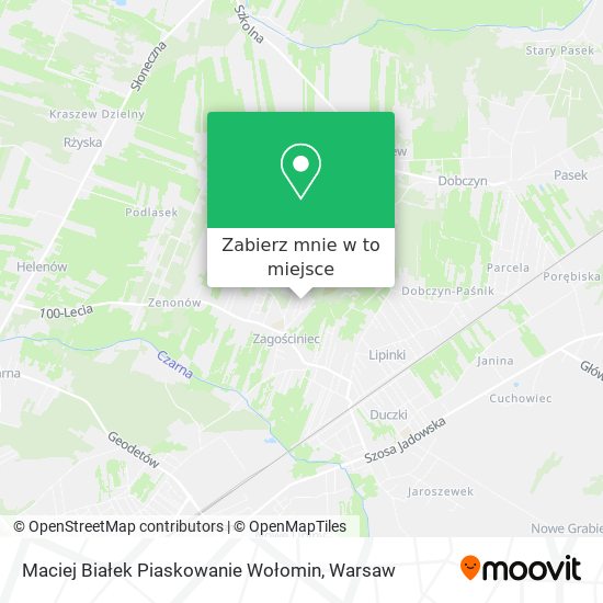 Mapa Maciej Białek Piaskowanie Wołomin