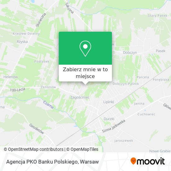 Mapa Agencja PKO Banku Polskiego