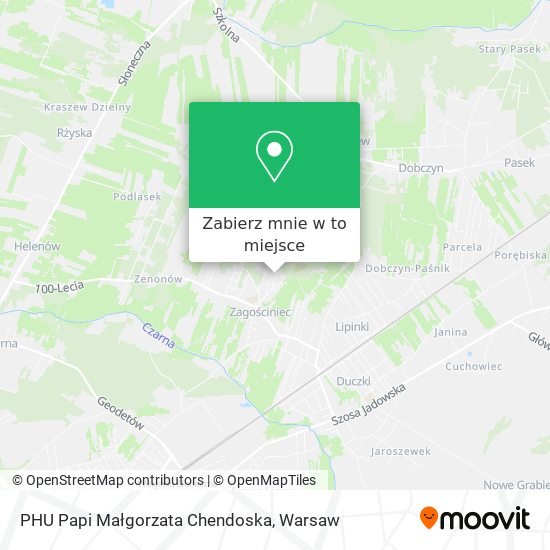 Mapa PHU Papi Małgorzata Chendoska