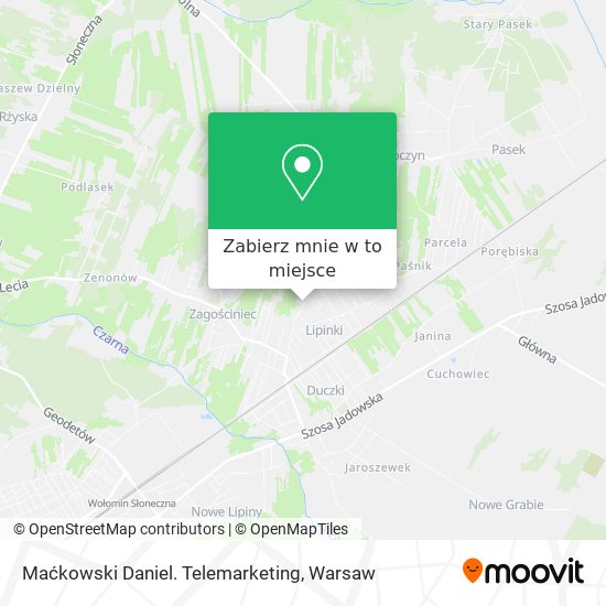 Mapa Maćkowski Daniel. Telemarketing