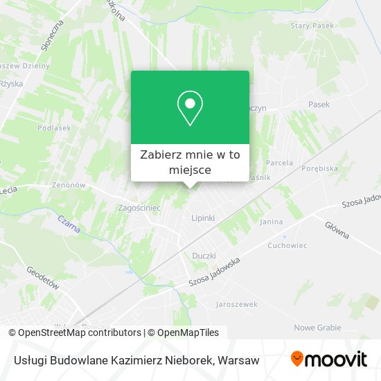 Mapa Usługi Budowlane Kazimierz Nieborek