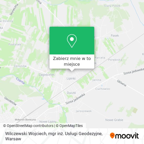 Mapa Wilczewski Wojciech, mgr inż. Usługi Geodezyjne