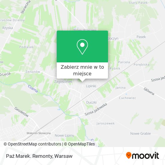 Mapa Paź Marek. Remonty