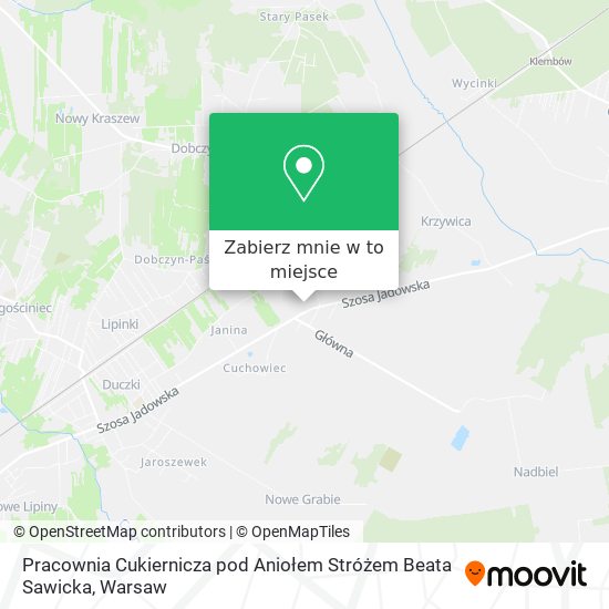 Mapa Pracownia Cukiernicza pod Aniołem Stróżem Beata Sawicka