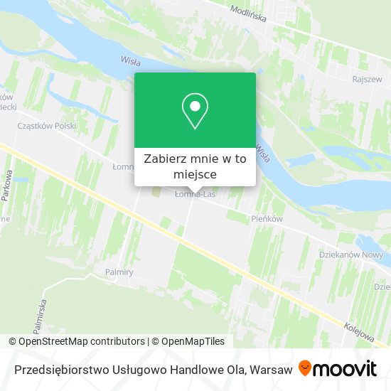 Mapa Przedsiębiorstwo Usługowo Handlowe Ola