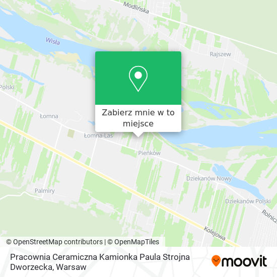 Mapa Pracownia Ceramiczna Kamionka Paula Strojna Dworzecka