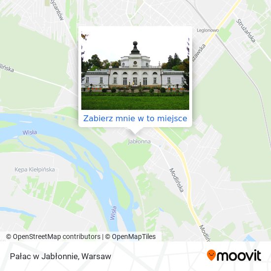 Mapa Pałac w Jabłonnie