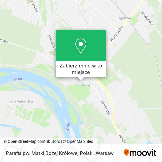 Mapa Parafia pw. Matki Bożej Królowej Polski