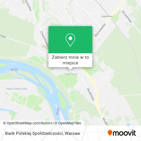 Mapa Bank Polskiej Spółdzielczości