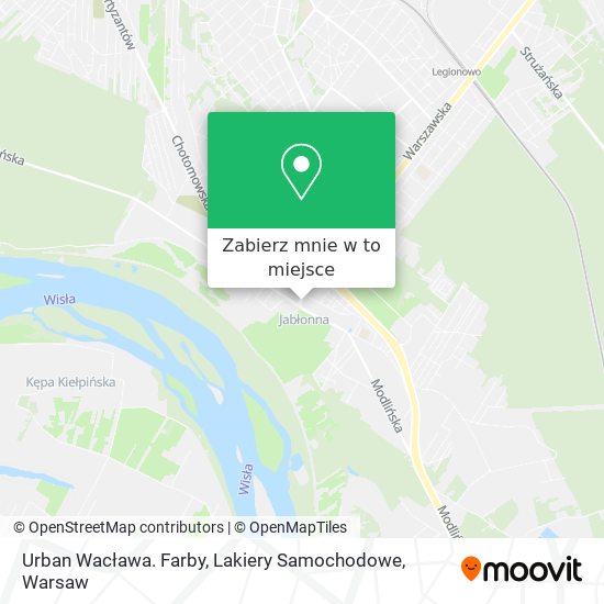 Mapa Urban Wacława. Farby, Lakiery Samochodowe