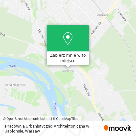 Mapa Pracownia Urbanistyczno-Architektoniczna w Jabłonnie