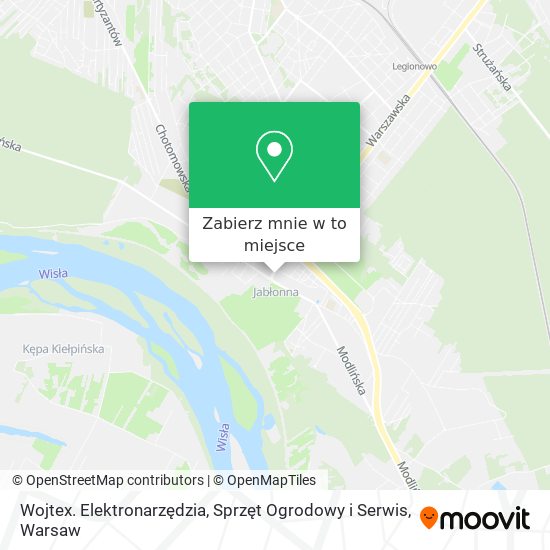 Mapa Wojtex. Elektronarzędzia, Sprzęt Ogrodowy i Serwis