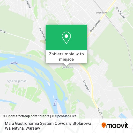 Mapa Mała Gastronomia System Obwoźny Stolarowa Walentyna