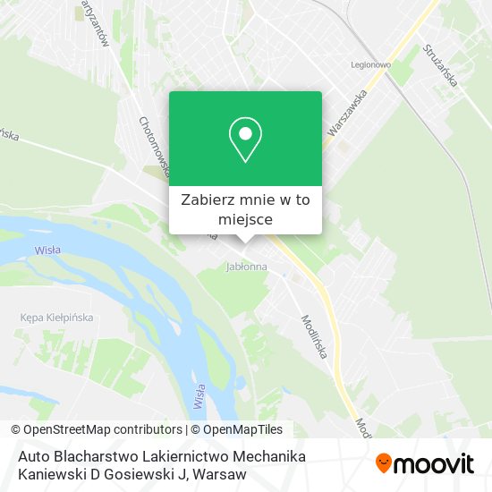 Mapa Auto Blacharstwo Lakiernictwo Mechanika Kaniewski D Gosiewski J