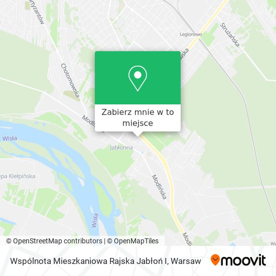 Mapa Wspólnota Mieszkaniowa Rajska Jabłoń I