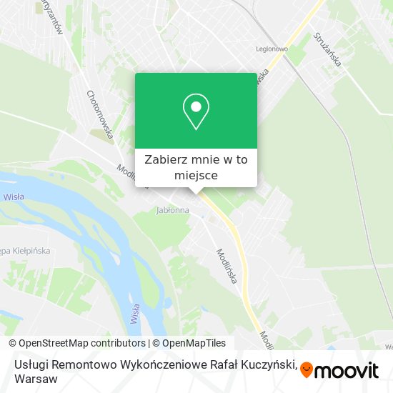 Mapa Usługi Remontowo Wykończeniowe Rafał Kuczyński