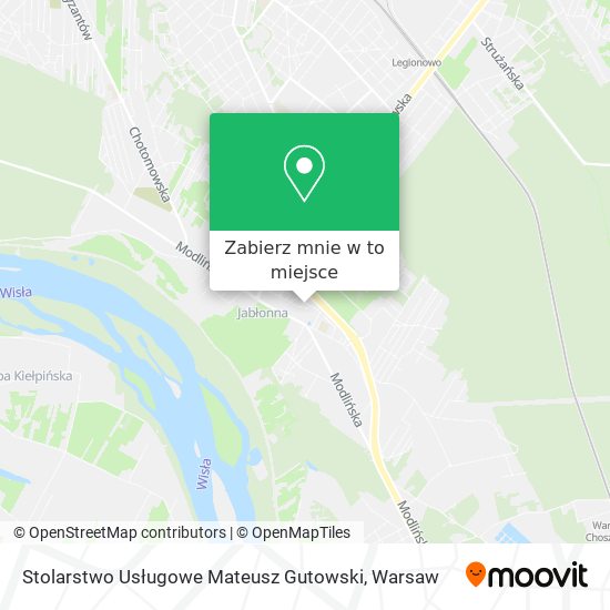 Mapa Stolarstwo Usługowe Mateusz Gutowski