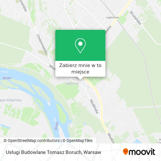 Mapa Usługi Budowlane Tomasz Boruch