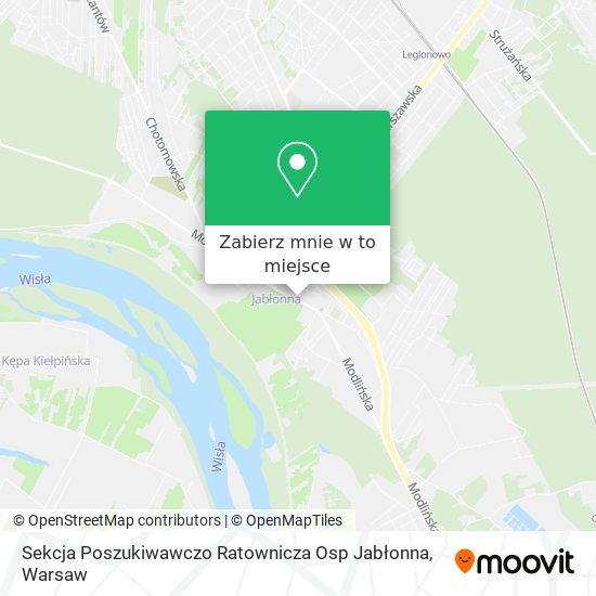 Mapa Sekcja Poszukiwawczo Ratownicza Osp Jabłonna