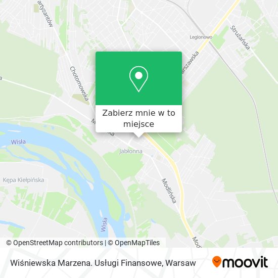 Mapa Wiśniewska Marzena. Usługi Finansowe