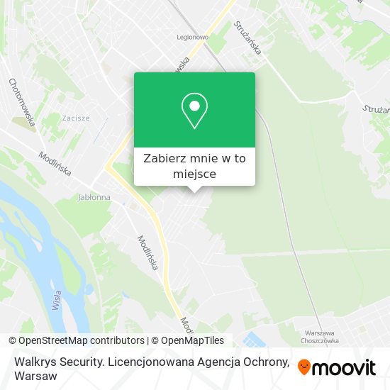 Mapa Walkrys Security. Licencjonowana Agencja Ochrony