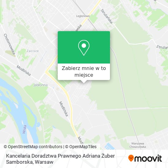 Mapa Kancelaria Doradztwa Prawnego Adriana Żuber Samborska