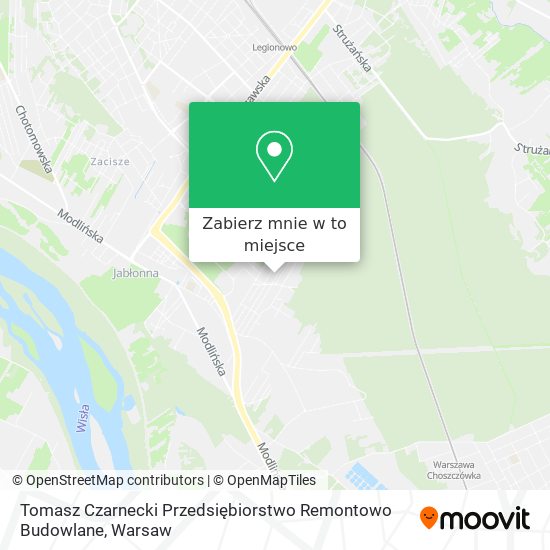 Mapa Tomasz Czarnecki Przedsiębiorstwo Remontowo Budowlane