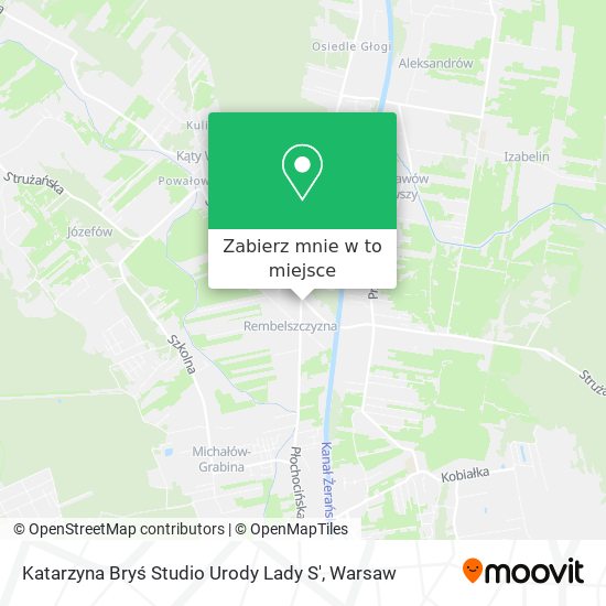 Mapa Katarzyna Bryś Studio Urody Lady S'