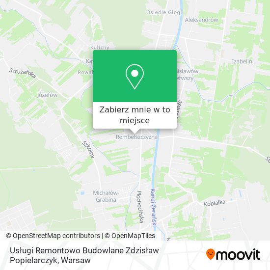 Mapa Usługi Remontowo Budowlane Zdzisław Popielarczyk