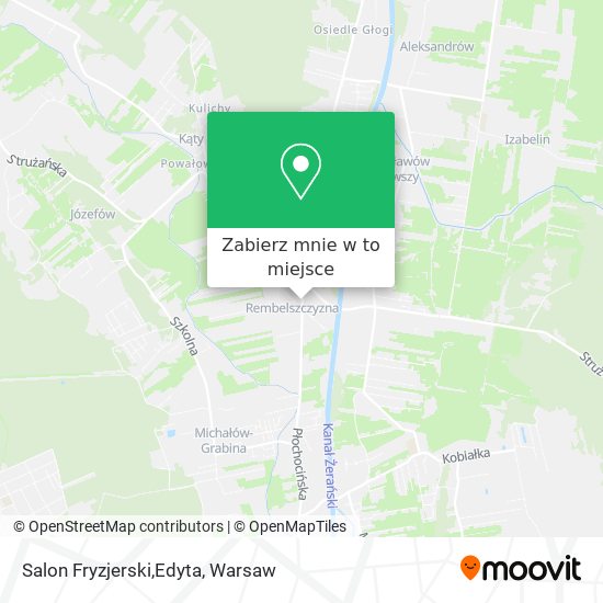 Mapa Salon Fryzjerski,Edyta