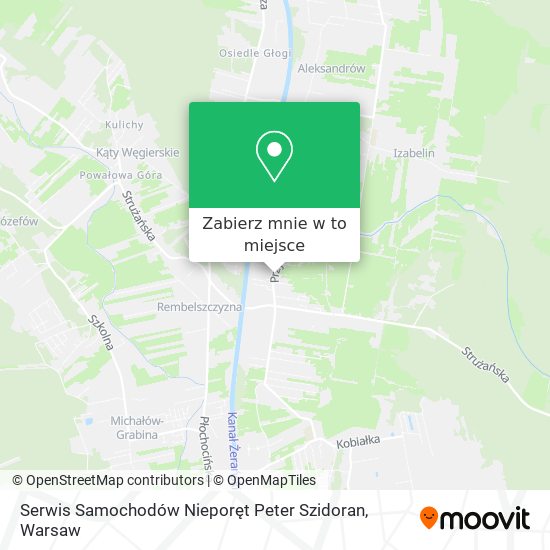 Mapa Serwis Samochodów Nieporęt Peter Szidoran