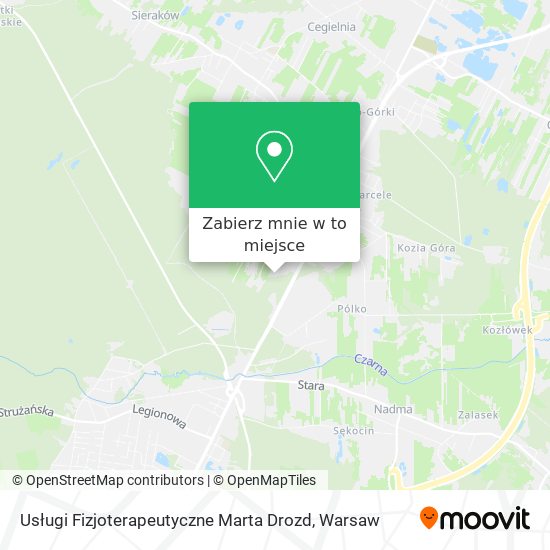 Mapa Usługi Fizjoterapeutyczne Marta Drozd