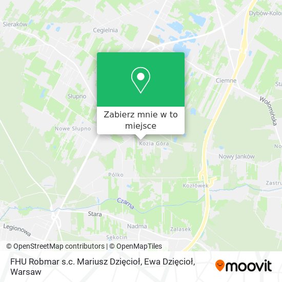 Mapa FHU Robmar s.c. Mariusz Dzięcioł, Ewa Dzięcioł