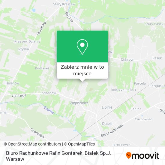 Mapa Biuro Rachunkowe Rafin Gontarek, Białek Sp.J