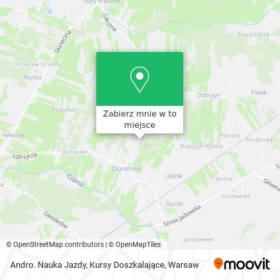 Mapa Andro. Nauka Jazdy, Kursy Doszkalające