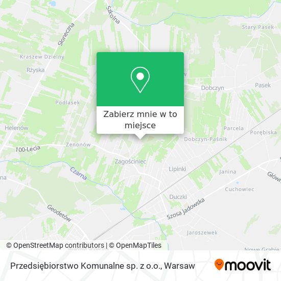 Mapa Przedsiębiorstwo Komunalne sp. z o.o.