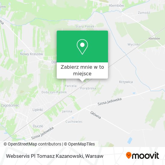 Mapa Webservis Pl Tomasz Kazanowski