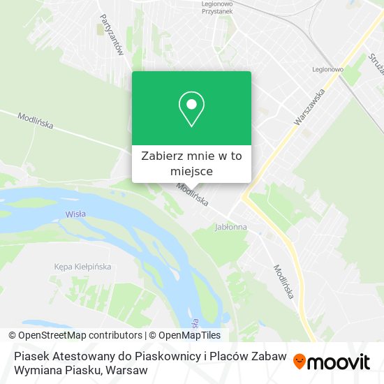 Mapa Piasek Atestowany do Piaskownicy i Placów Zabaw Wymiana Piasku