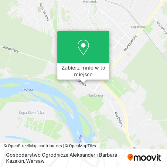 Mapa Gospodarstwo Ogrodnicze Aleksander i Barbara Kazakin