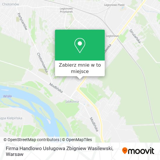 Mapa Firma Handlowo Usługowa Zbigniew Wasilewski