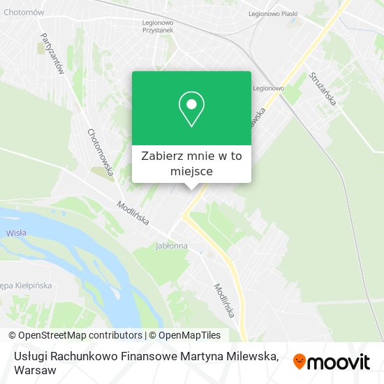 Mapa Usługi Rachunkowo Finansowe Martyna Milewska