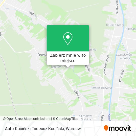 Mapa Auto Kuciński Tadeusz Kuciński