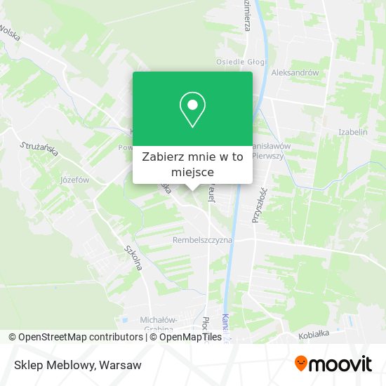 Mapa Sklep Meblowy