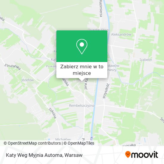 Mapa Katy Weg Myjnia Automa