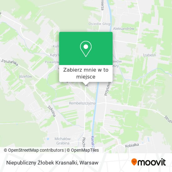 Mapa Niepubliczny Żłobek Krasnalki