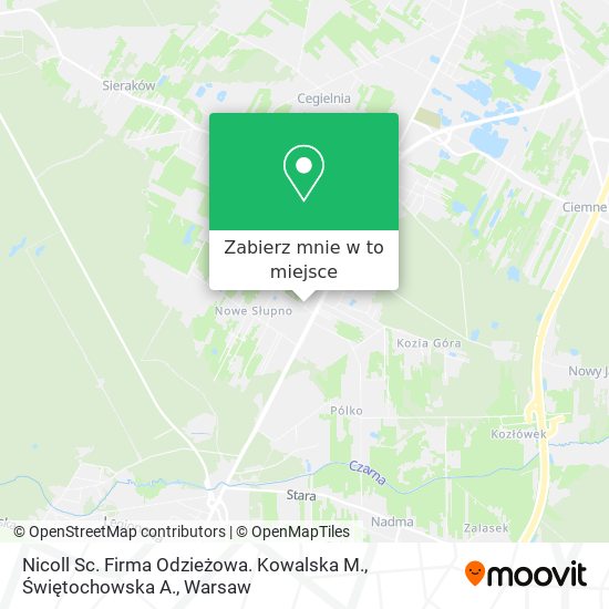 Mapa Nicoll Sc. Firma Odzieżowa. Kowalska M., Świętochowska A.