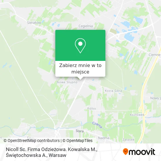 Mapa Nicoll Sc. Firma Odzieżowa. Kowalska M., Świętochowska A.