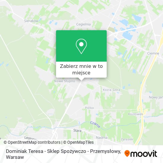 Mapa Dominiak Teresa - Sklep Spożywczo - Przemysłowy